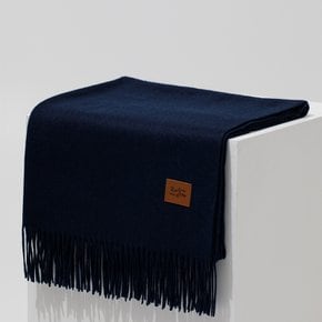 ENORMOUS 숄 CASHMERE 100% MUFFLER NAVY