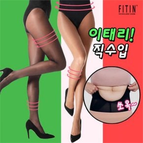 이태리 직수입 뱃살보정 70D 압박 스타킹_P086452253