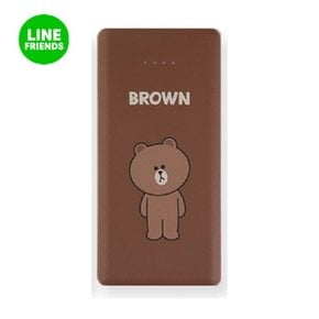 라인프렌즈 10000mAh 고속 충전 보조배터리 브라운 KCL-BPB001