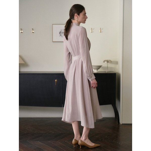 HALF NECK DRESS LIGHT PURPLE 하프 넥 드레스 라이트 퍼플