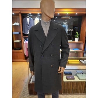 코넬리아니 [여주점] [꼬르넬리아니] 카키 솔리드 울 더블 레글런 코트 (CR9CTDS03)