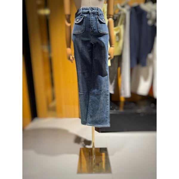 [시흥점] 여성 미니포켓 포인트 부츠컷 데님팬츠 (ES1JP100)