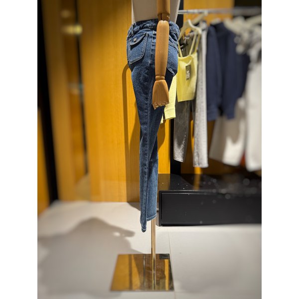 [시흥점] 여성 미니포켓 포인트 부츠컷 데님팬츠 (ES1JP100)