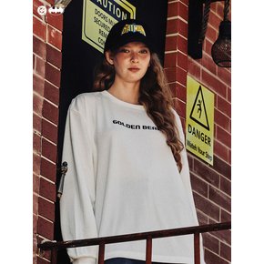 (U)(GOLDEN BEAR X BATMAN) 배트맨 레터링 백그래픽 메쉬 긴팔 티셔츠 G4TAW25081WHX