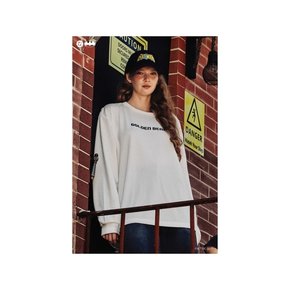 (U)(GOLDEN BEAR X BATMAN) 배트맨 레터링 백그래픽 메쉬 긴팔 티셔츠 G4TAW25081WHX