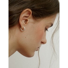 [Silver] Chic Bold Ring Earrings