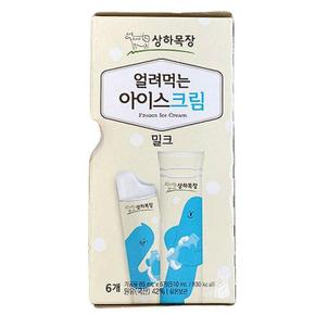 유업 상하목장 얼려먹는 아이스크림 85ml x 6 X 1개 b80333
