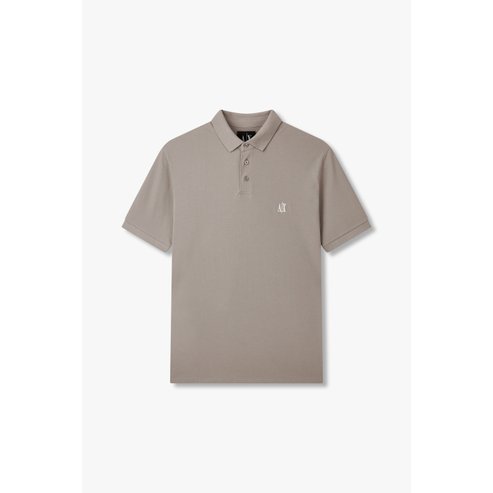 ARMANI EXCHANGE AX 남성 자수 로고 코튼 폴로 셔츠- 초코(A415131021)