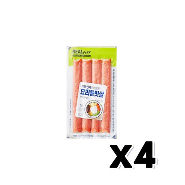  리얼 요리용 맛살 게맛살간식 132g x 4개