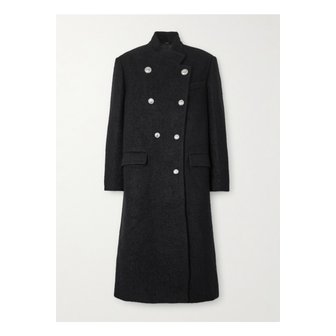 이자벨마랑 주사 더블 브레스트 펠트 코트 블랙 46376663162944527
