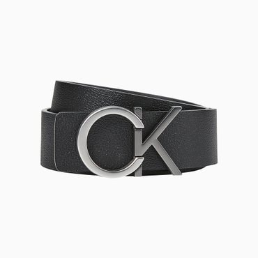 Calvin Klein Jeans ACC 남성 CKJ 모노그램 프리미엄 로고 양면 벨트 35mm(4D7003G-UKB)