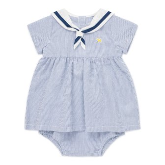 블루독베이비 [여주점] [오프라벨 여주점] 블루독베이비 (BL) 마린 반소매 원피스세트 (45313-400-03)