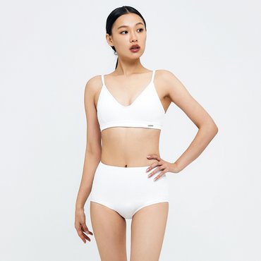 배럴 우먼 노티컬 골지 비키니 SET 화이트 (B4SWWBI001WHT)