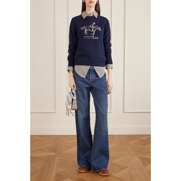 자수 코튼 스웨터 46376663162977220