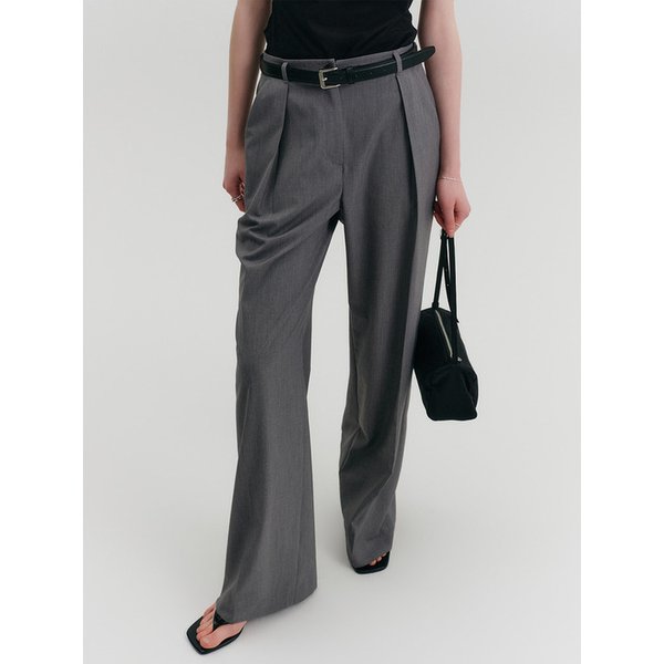 베린 썸머 턱 팬츠_그레이 / BELIN SUMMER TUCK PANTS_GREY