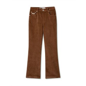 CORDUROY BOOTCUT PANTS CAMEL BROWN