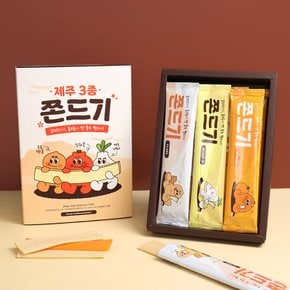 퐁신쫀득 제주3종 쫀드기 15개입 제주도기념품 마늘버터맛 한라봉맛 우도땅콩 쫀득이