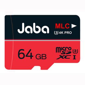 JABA MicroSDXC 64GB 레드 MLC 메모리카드