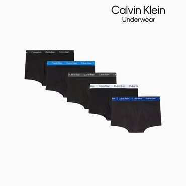 Calvin Klein Underwear 남성 코튼 스트레치 로우라이즈 트렁크 5PK (NB2734O-JYO)