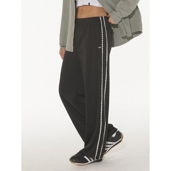 디어스토커 HAZE LACE TRACK PANTS - BLACK