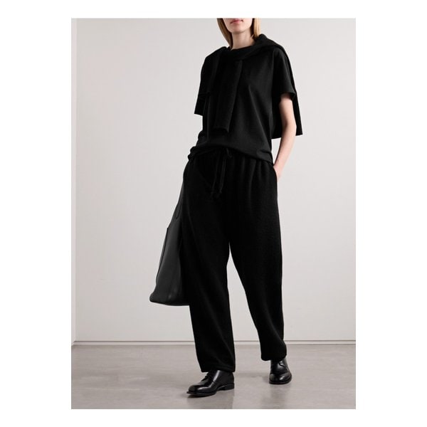 하얏 캐시미어 트랙 팬츠 블랙 1647597340634438