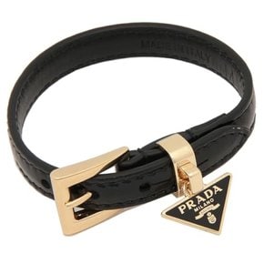 1IB351 069 F0002 SAFFIANO LEATHER BRACELET NERO L [] [프라다] 팔찌 팔찌 삼각형 로고 블랙