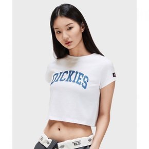 아치 로고 크롭 티셔츠 White 315188