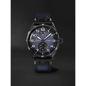 [해외배송] MEISTER PILOT 433MM 스테인레스 스틸 & 레더 시계 REF 노 27439700 B0080859667