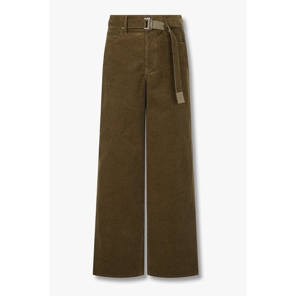 남성 벨티드 코듀로이 팬츠 (카키) 6425311116000