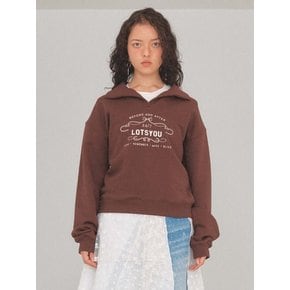 lotsyou_Classic Polo Sweat Shirt Brown