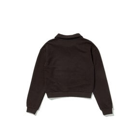 lotsyou_Classic Polo Sweat Shirt Brown