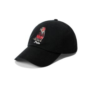 25FW 도그 로고 자수 캡모자 블랙 710982060 001