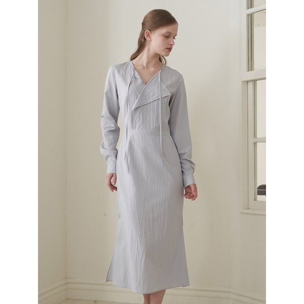 WRAP DRAPING DRESS VER.2_L/GR