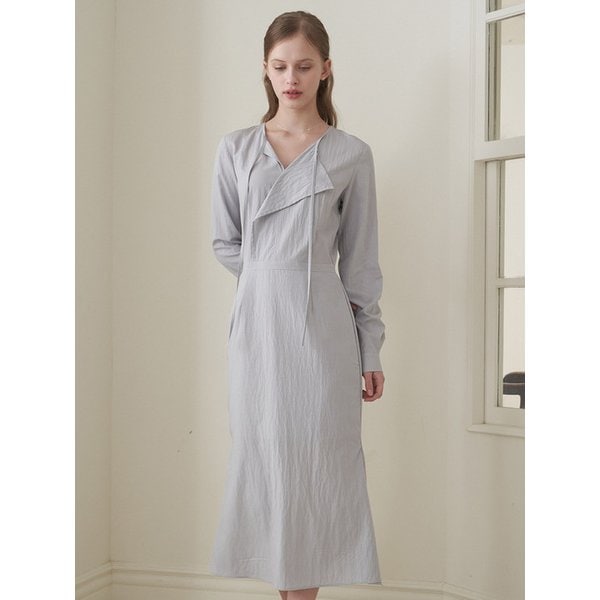 WRAP DRAPING DRESS VER.2_L/GR