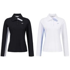 마스터바니 25S/S(421E1TO203)여성 사이드 컬러블록 폴로티셔츠
