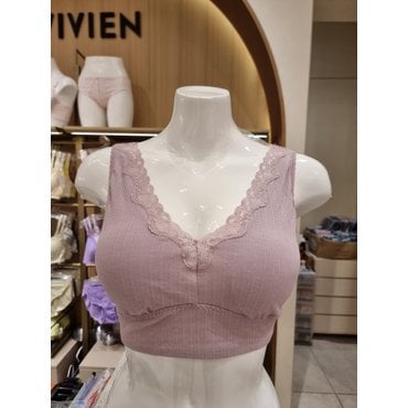 비비안 면 폴리 후라이스 브라탑(RU7384B)