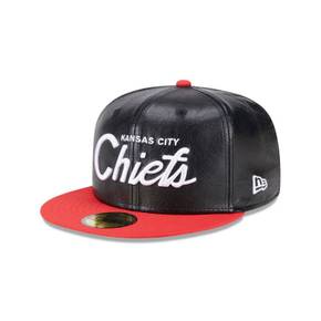 [해외] 1067499 NFL [캔자스시티 치프스] Faux Leather Crown 59FIFTY Fitted Hat