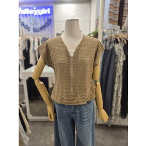 이너 레이어드 반집업 펀칭 니트 풀오버 629720
