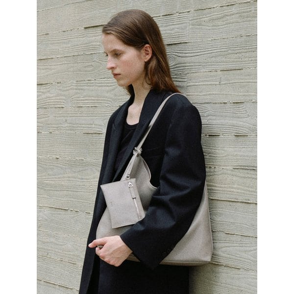 Pulpy hobo bag Mocha tint gray