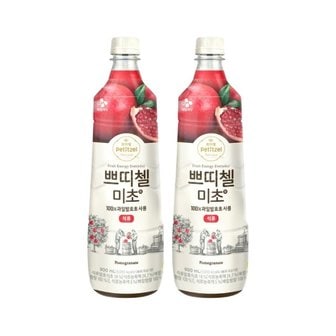 CJ제일제당 쁘띠첼 미초 석류 900ml x2개