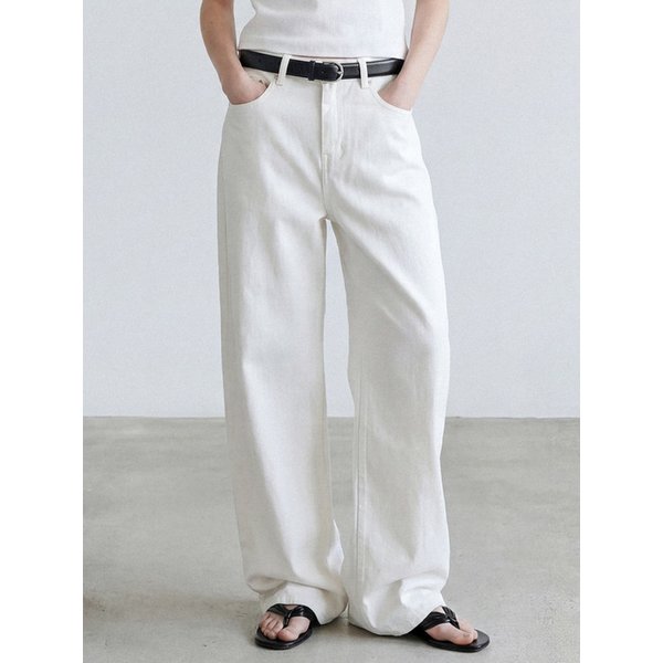 에센셜 와이드 데님_IVORY