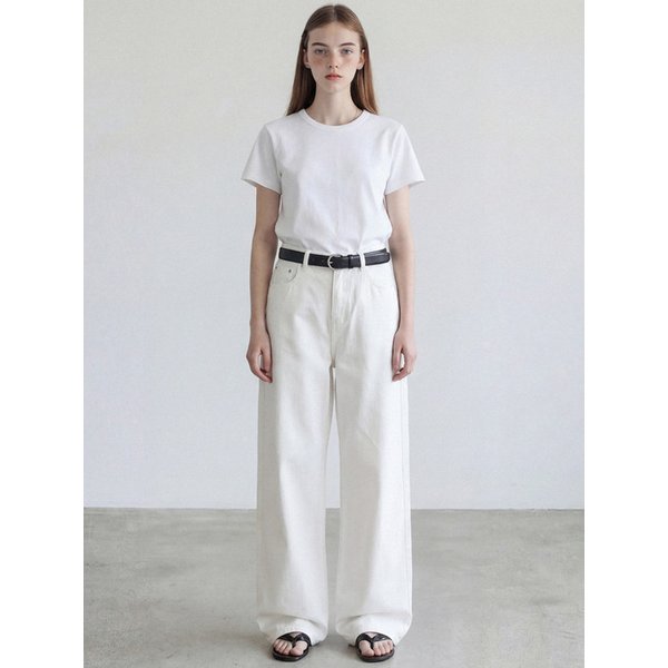 에센셜 와이드 데님_IVORY