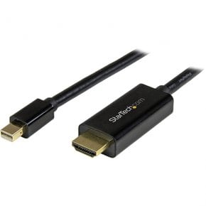 스타테크닷컴 미니 디스플레이포트 - HDMI 1m 4K30Hz mDP - HDMI 썬더볼트 1 & 2 맥 및 HDMI