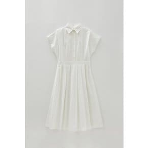 Pleat Long Dress (White - 2colors)