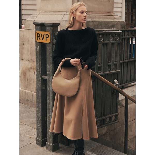 플레어 롱 스커트_2COLORS