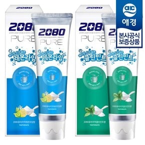 2080 베이킹소다 퓨어 치약 120g x10개