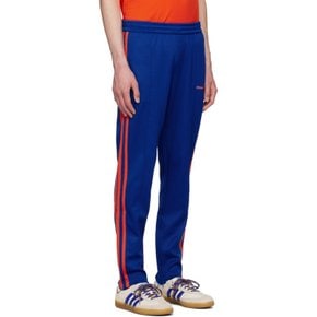 블루 adidas Originals 스터럽 스트랩 스웨트팬츠 242752M190000