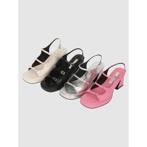 Strap Sandal Heel (4colors)