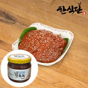 [한식단] 신안 젓갈쌈장 500g x 2병 보쌈 수육 쌈장 갈치속젓