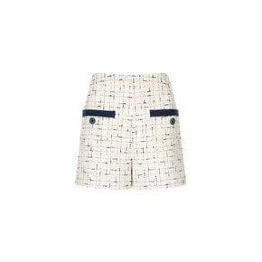 131077 tweed high waist shorts-iv